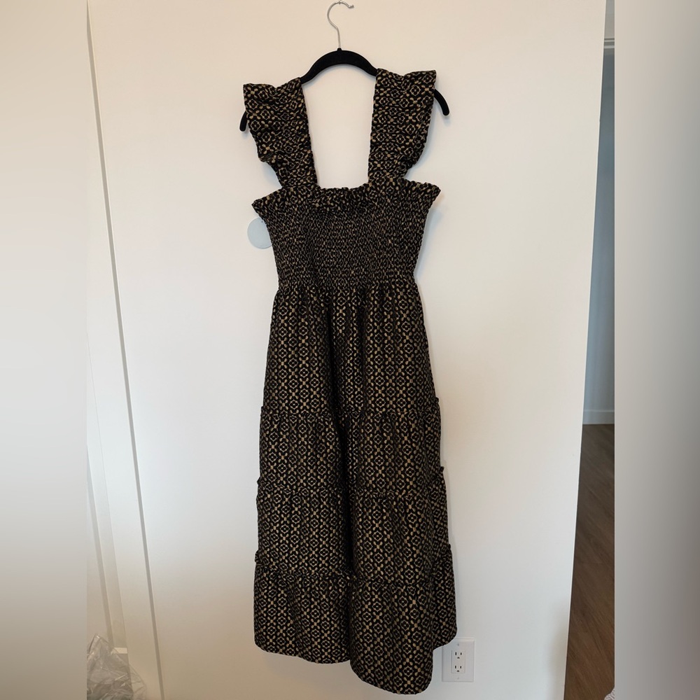 Hill House home Ellie Nap dress metallic brocade size L NWT - Picture 5 of 5